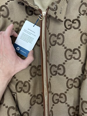 Gucci Monogram Jumbo GG Canvas Cotton Jacquard Jacket Full