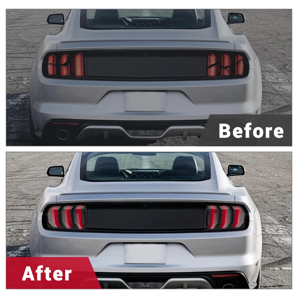 Luces traseras secuenciales LED HECASA para Ford Mustang 2015-2023 lámpara de freno lente roja Foto 4 de 4