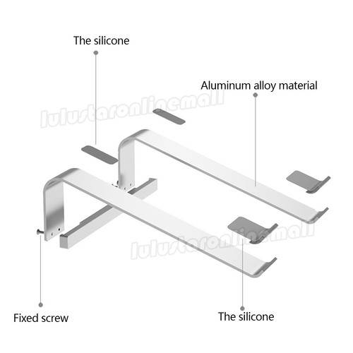 Laptop Stand Notebook Foldable Adjustable Table Portable Lazy Computer Desk NEW - Picture 3 of 9