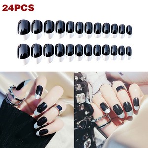 Amazon Com Bling Art False Nails French Manicure Silver Gel Glitter