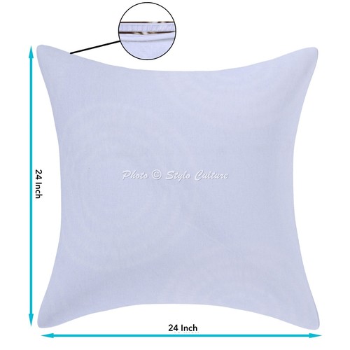 Home Decor Pillow Cover Shibori Bohemian Modern Tie Dye Cushion Cover 24 x 24 in - Picture 2 of 6