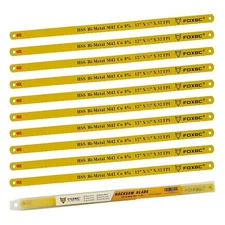 10-Pack M42 Bi-Metal 12 inch Hacksaw Blade 32 TPI, Metal Cutting