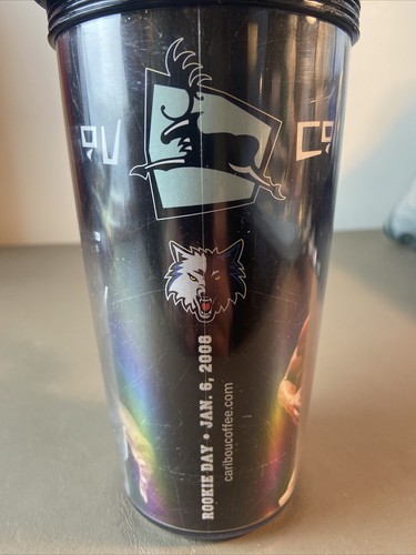 Minnesota Timberwolves NBA Caribou Coffee Tumbler 2008(C.Brewer, C. Richard)SGA - Picture 4 of 8