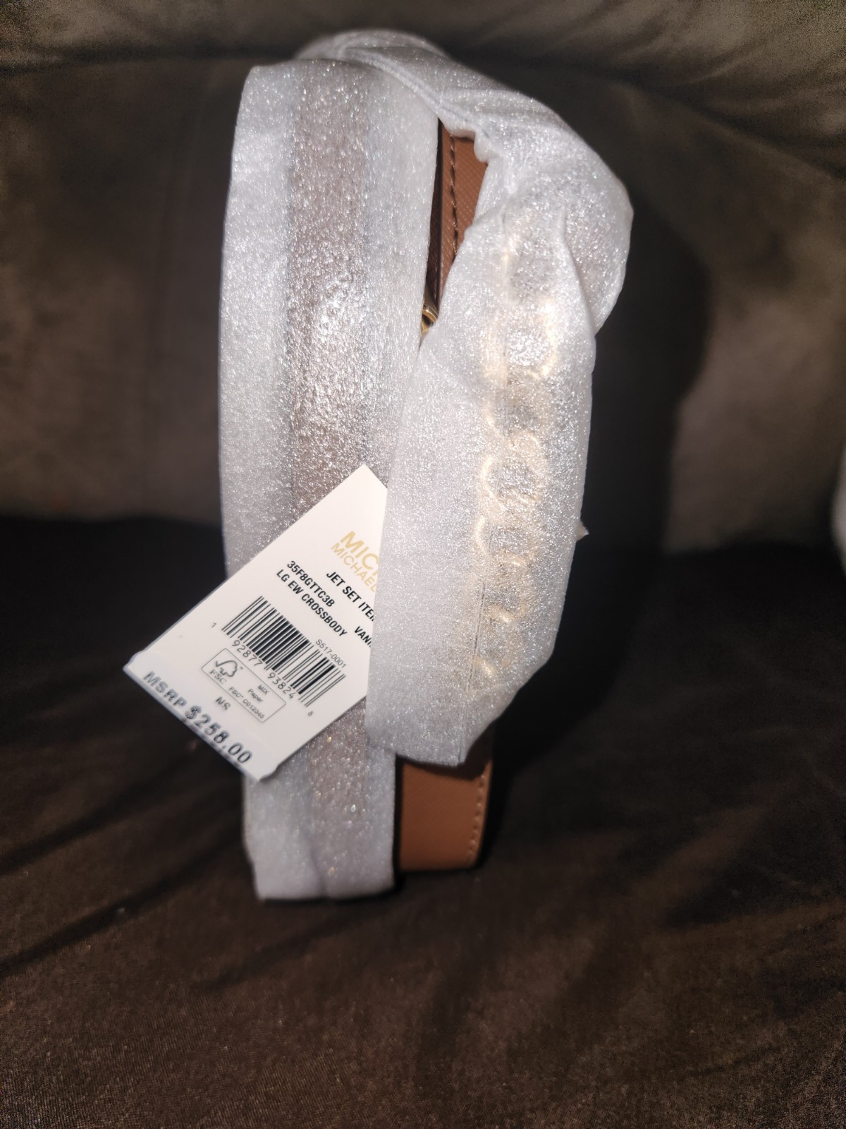 Michael Kors Jet Set Large Crossbody Purse - Vanilla thumbnail 3