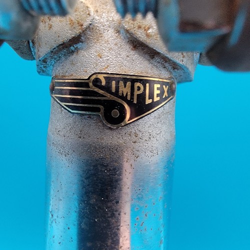 Vintage SIMPLEX Seatpost 26.4mm Diameter 185mm Length French Steel Post h11 - Picture 2 of 12