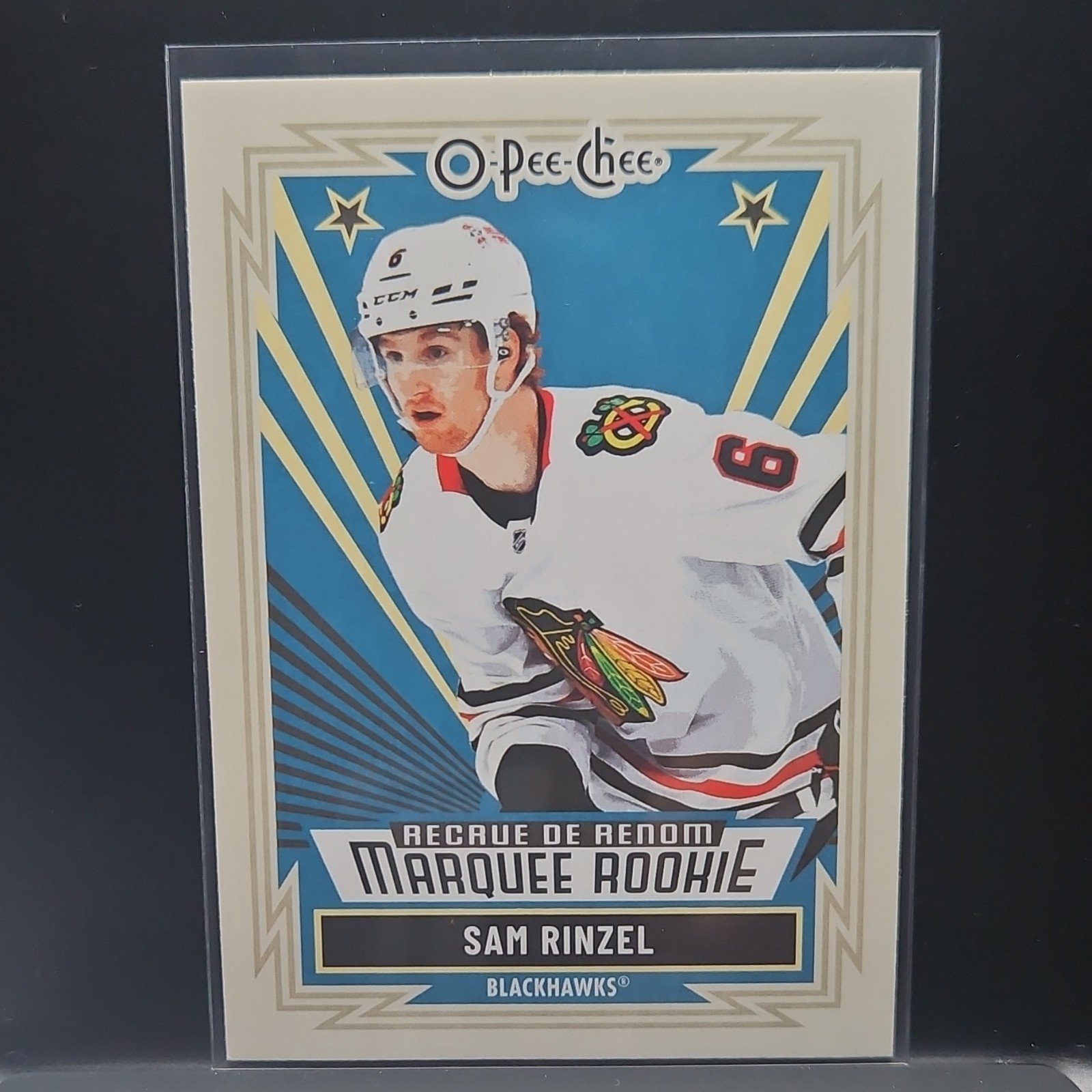 O-Pee-Chee 2025-26 Marquee Rookie Sam Rinzel #545 Retro Blackhawks NHL