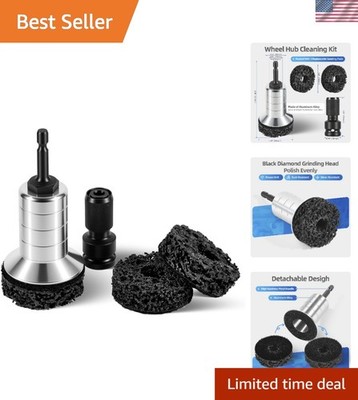 Wheel Stud Hub Cleaner Rust Removal Kit for Brake Disc Polishing Grinding
