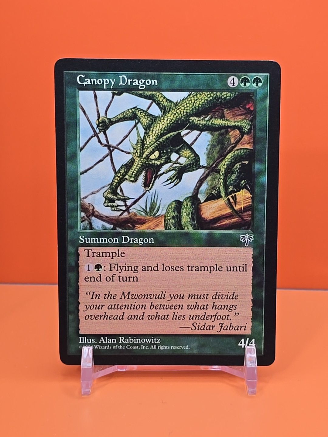 🟢🟢🟢 1996 MAGIC THE GATHERING CANOPY DRAGON MIRAGE UNPLAYED 🟢🟢🟢
