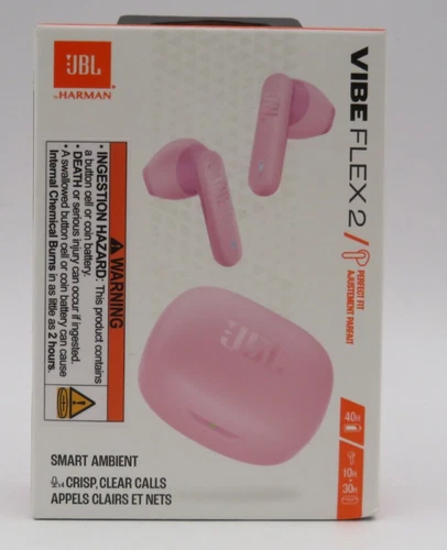 JBL Vibe Flex 2 True Wireless Earbuds Pink NEW SEALED