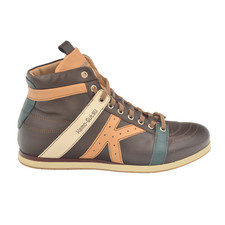 Zapatillas Hombre Kamo-Gutsu - Marrón + Mandorla - Tifo 142 Zapatos Cuero Made in Ital