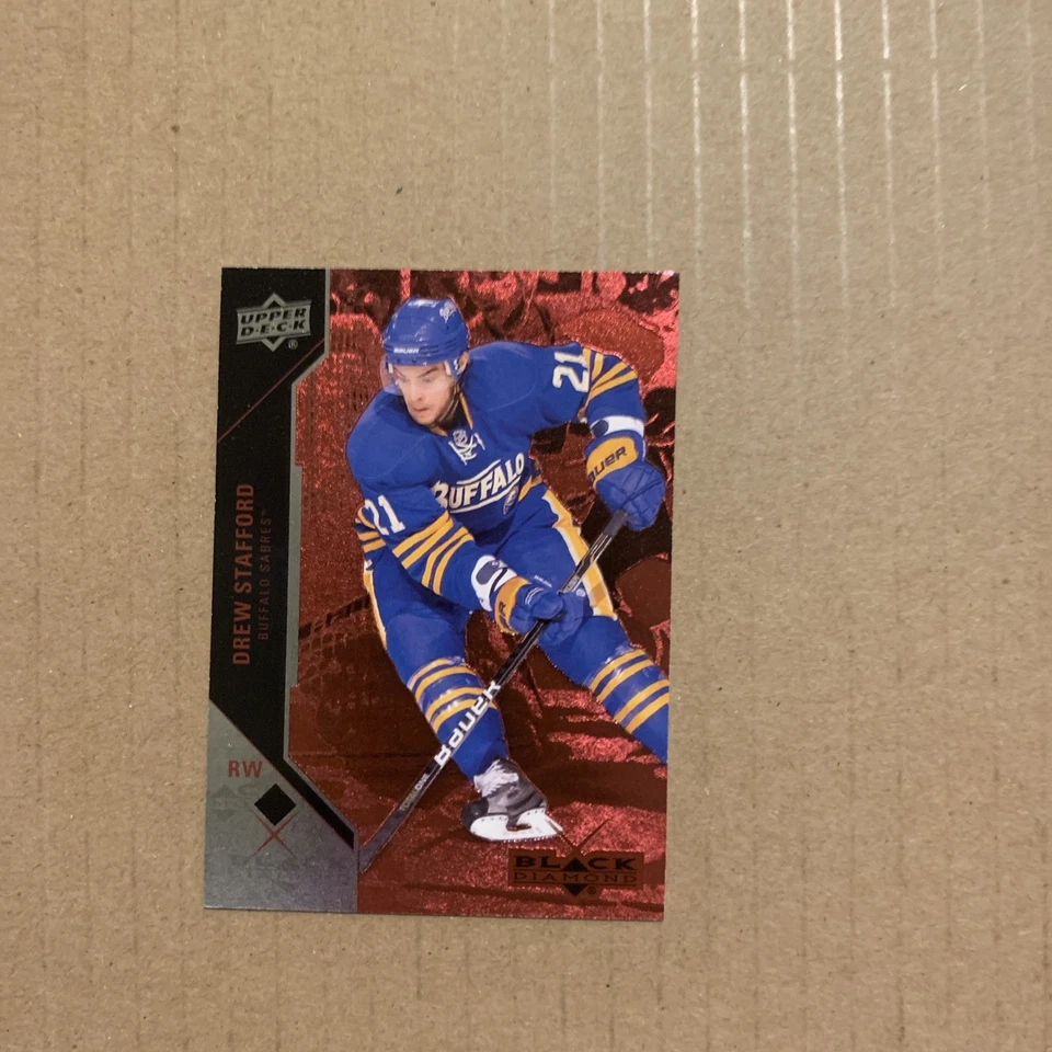 2011-12 Black Diamond Drew Stafford Red 96/100 #48 - Image 3 of 4