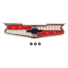1956 1958 Chevy V8 Hood Emblem Assembly Each