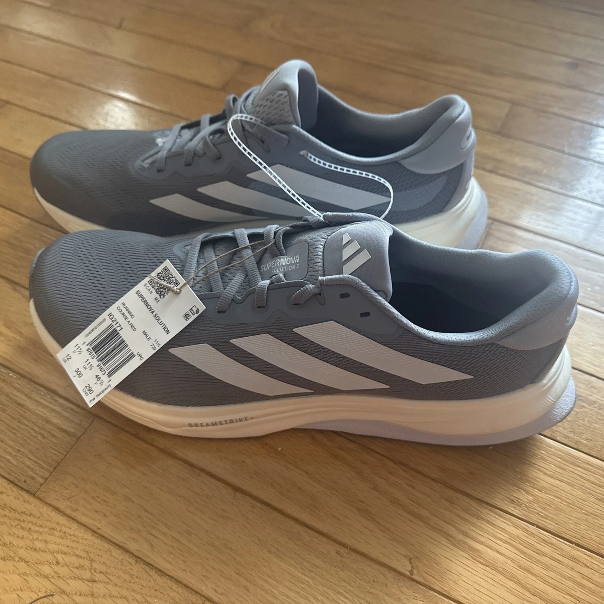 Adidas Supernova Solution Mens 12 Grey Running Athletic Dreamstrike NEW IG2171 adidas Men main image 2