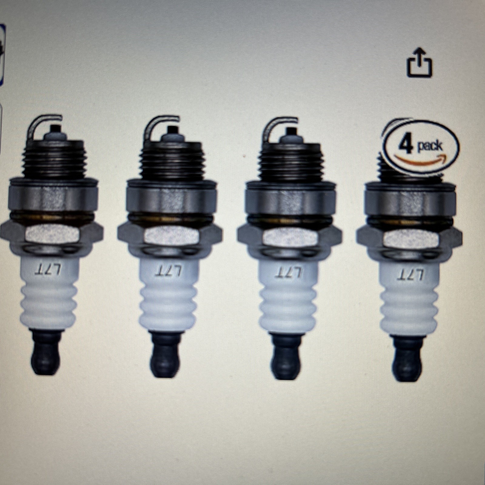 Champion CJ6Y Spark Plug Set OEM Genuine, 4-Pack