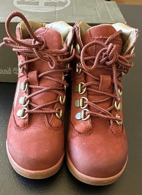 Timberland Field Boot Toddler Rust Nubuck Lace-Up Ankle US 11
