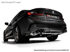 Remus Rennsportanlage BMW 3er M340i G20 G21 je 2x84mm abgeschrägt