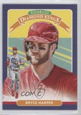 2020 Panini Donruss Diamond Kings Yellow Bryce Harper #24 0o37