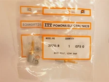 2 Pomona 3770-8 Standard Grey Binding Posts Gold Over Copper, Turret Terminal