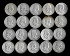 Franklin Half Dollar Roll (20 Coins)  90% Silver (1950-63) Lot A04
