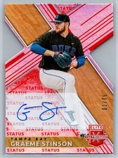 2019 Panini Elite Extra Edition Auto /75 Die Cut #88 Graeme Stinson