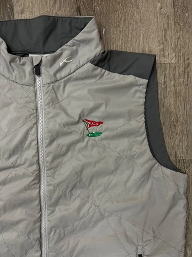 KJUS x Los Angeles Country Club LACC Retention Quilted Zip Golf Vest Men's M/50 image 5