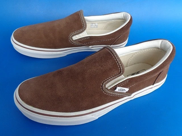 Vans V98SCL Slip On Pelle Scamosciata Colore Marrone 529080 0002 Senza Scatola Uomo Us8