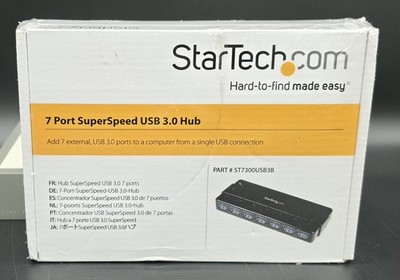 NEW StarTech.com 7 Port SuperSpeed USB 3.0 Hub Sealed