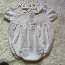 Vintage Yellow 6-9months Baby One Piece Outfit With Ducks Little Impressions