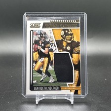 2022 Panini Score Football Freshman Flashbacks Relic Ben Roethlisberger Steelers