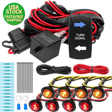 UTV Turn Signal Kit with Rocker Switch ATV Street Legal Compatible Polaris