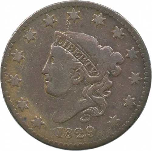 Photo of a 1829-P Large Cent from an eBay listing that sold on Jul 18, 2026
