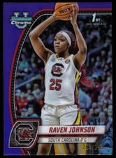 Raven Johnson 2024-25 Bowman U Chrome Purple Refractor /399 #60 INDIANA FEVER