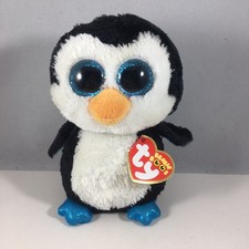 Ty Beanie Boos WADDLES the Penguin (GLITTER Feet & Wings) 6" NEW MWMTs Plush Toy