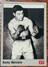 NR-MINT TO MINT 1991 ALL WORLD SPORTS BOXING ROCKY MARCIANO CARD #105-APR4526