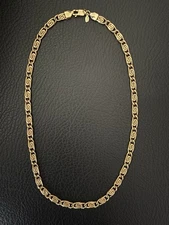 Chunky Gold Tone Chain Link Statement Necklace Preview Brand 18”