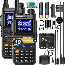 2X Baofeng UV-26 10W Multi-Band Long Range Two-Way Radio Walkie Talkie FULL KIT