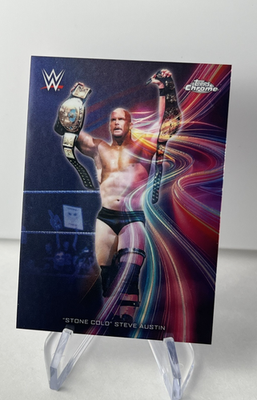 2026 WWE Topps Chrome Stone Cold Steve Austin Signalz SGZ-12 SSP