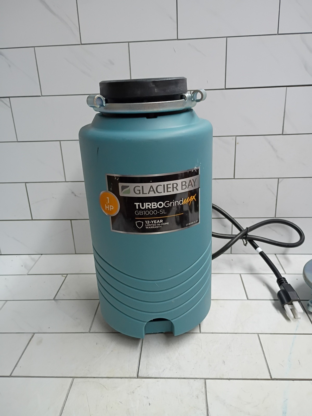 Glacier Bay GB1000 Turbo Grind 1/2hp Garbage Disposal Open Box NO PUNCHOUT Read