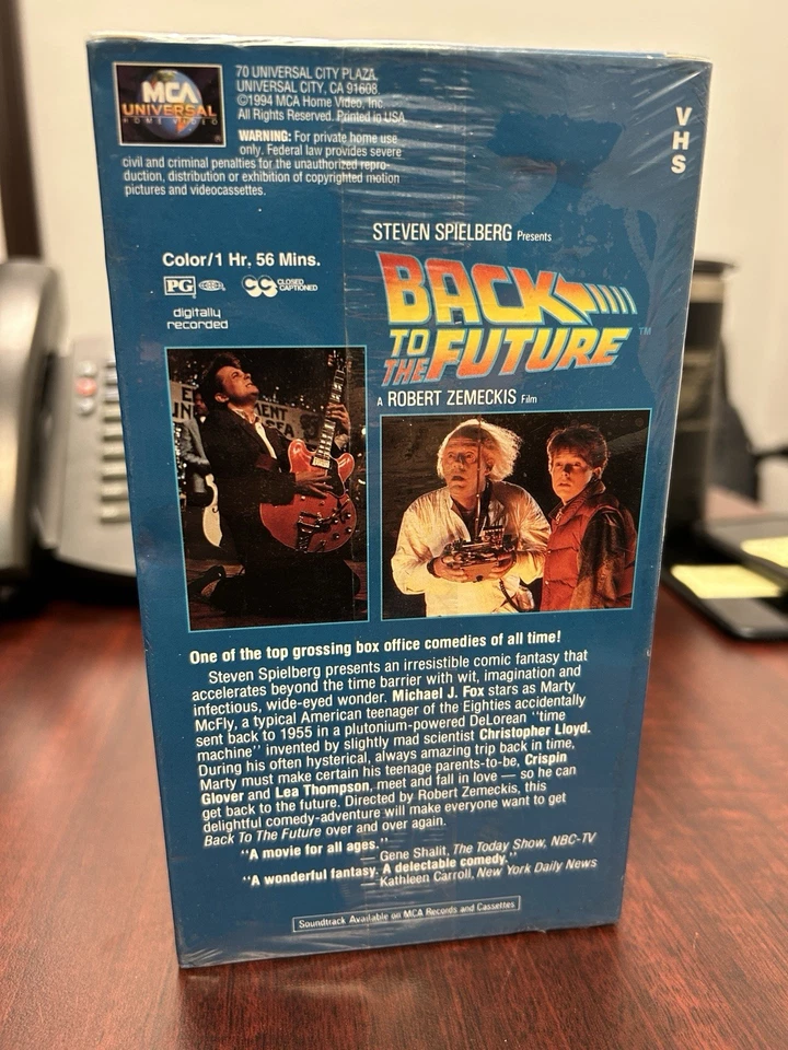 Back to the Future VHS MCA Michael J. Fox, Christopher Lloyd - Image 2 of 4