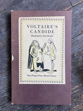VOLTAIRE'S CANDIDE Illustrated by Fritz Kredel Peter Pauper Press in Slipcase