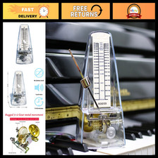 Universal Mechanical Metronome for Piano, Guitar, Violin More - Transparent