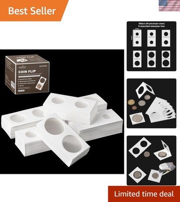 Durable 300PCS 2x2 Inch Coin Flips - Perfect Holders for Coin Collectors