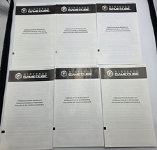 Lot of 6 Nintendo Gamecube Precautions Booklets C/PM-DOL-USA-2