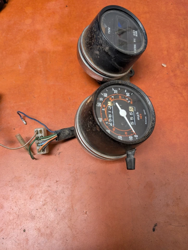 Honda cm400E 1981 medidores velocímetro indicadores de velocidad cm 400 OEM Foto 2 de 4
