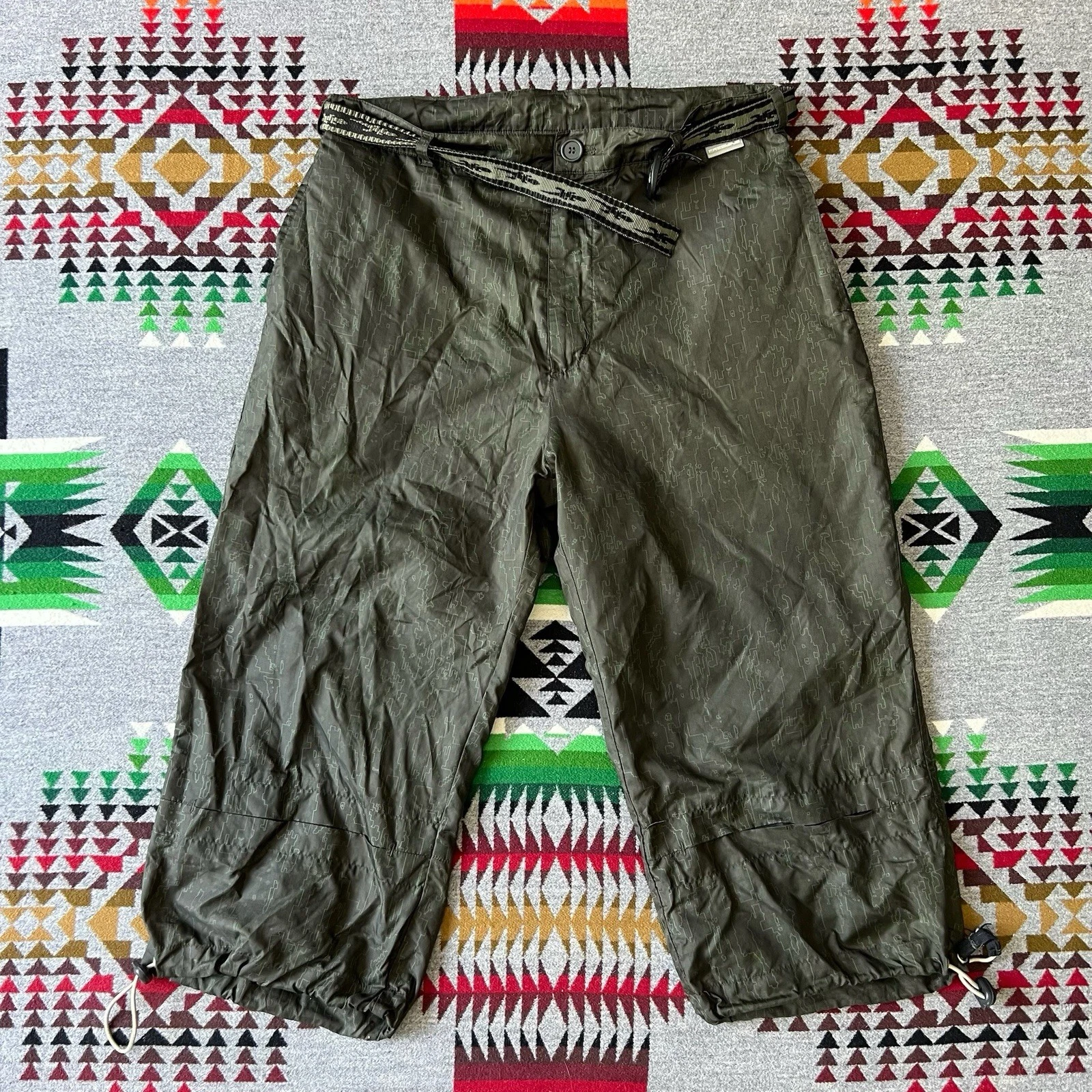 Vintage Fresh Jive Shorts Mens 32 Capri Y2K Skate Rave Streetwear C8