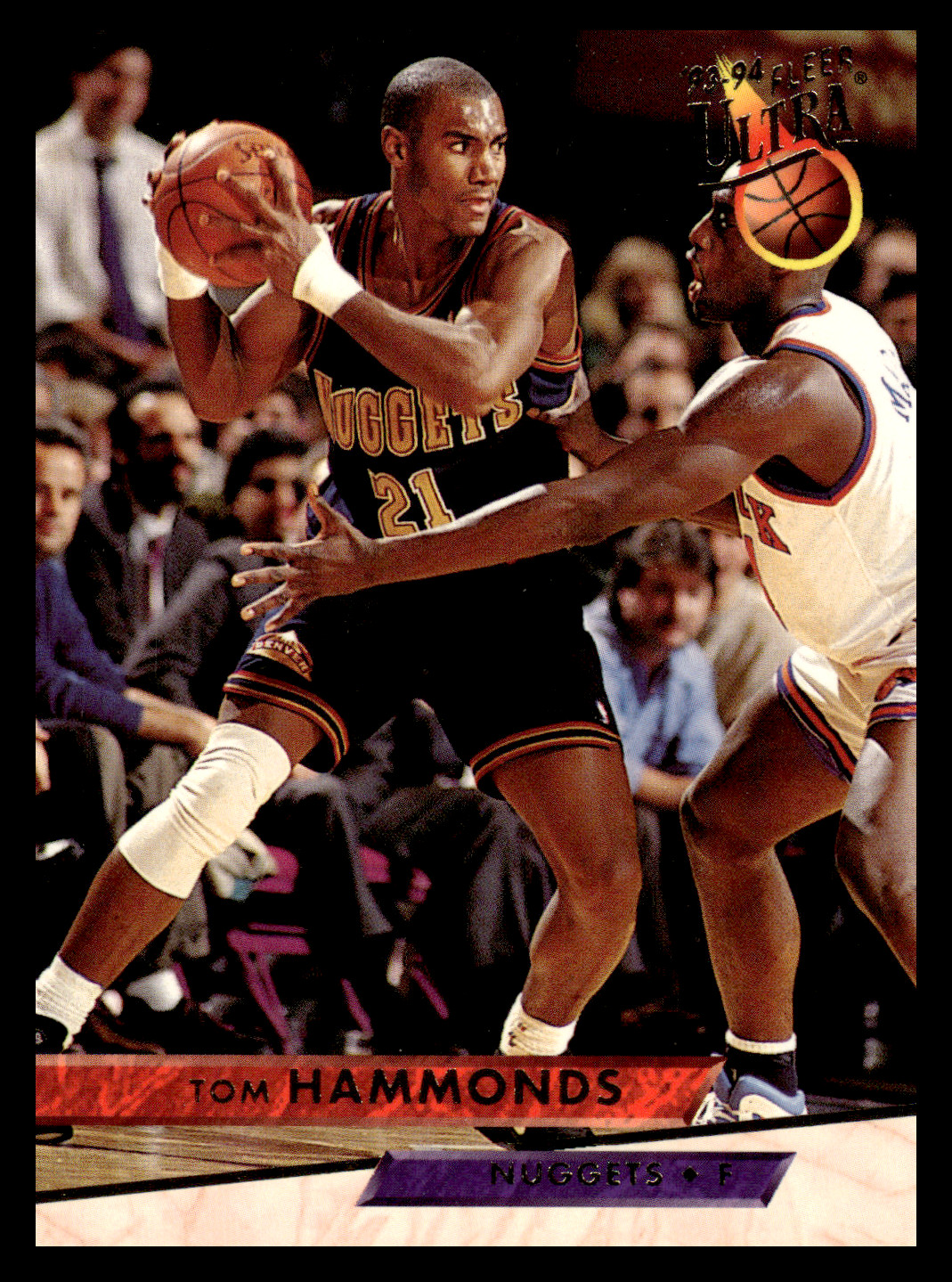 1993 Ultra Tom Hammonds #236 Denver Nuggets NBA Basketball Base Set