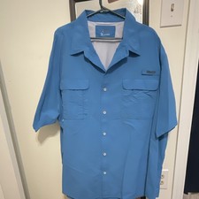 Columbia Mens 4XL Big & Tall Blue Solid Short...