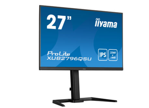 Monitor 27" iiyama ProLite WQHD LCD Display 16:9 HDMI DP USB Black XUB2796QSU-B5