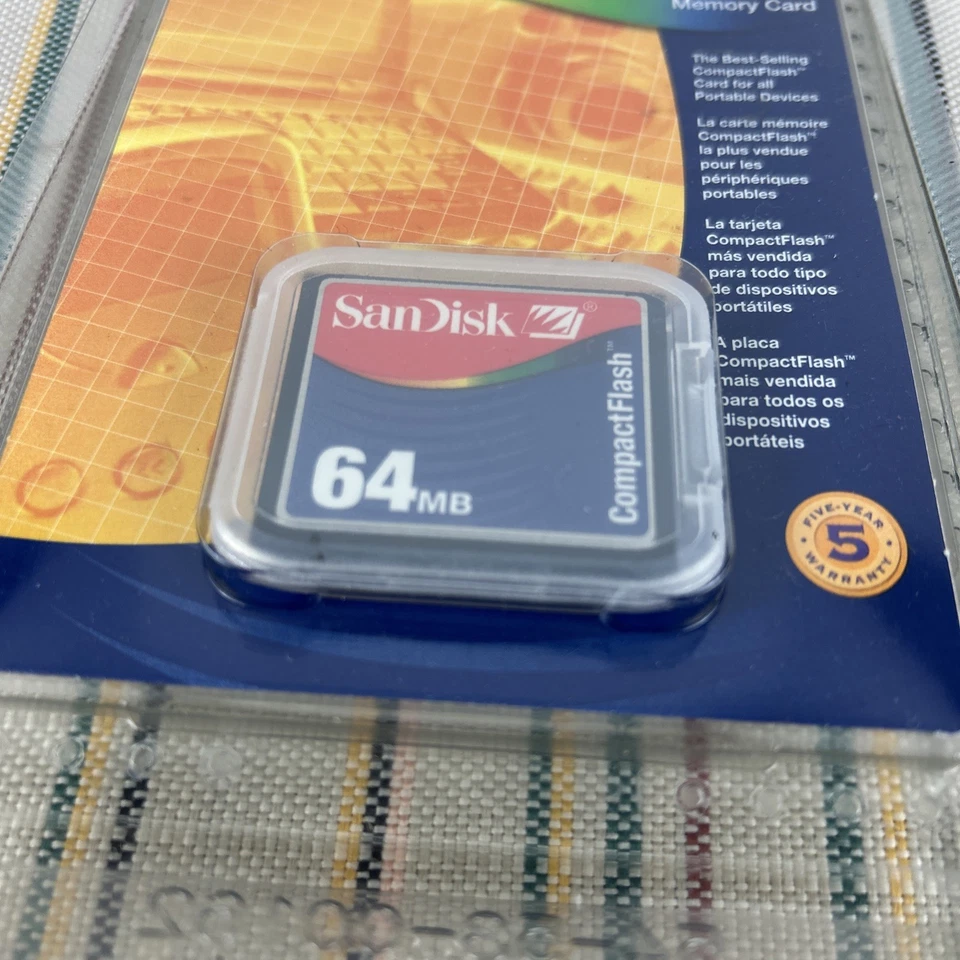 NEW SanDisk 64 MB CompactFlash Card SDCFB Vintage Retro Camera Memory - Image 2 of 4