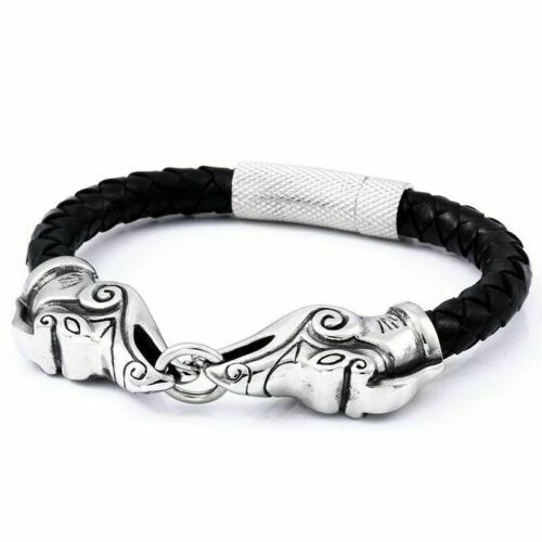 Bracciali da uomo in oro in pelle